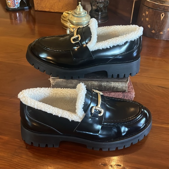 STEVE MADDEN Women's Lando-F Tailored Lug-Sole Bit Loafer Flats - Picture 4 of 9